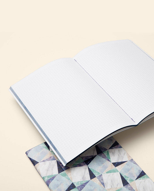 O C T A E V O - Notizbuch Marble Blau