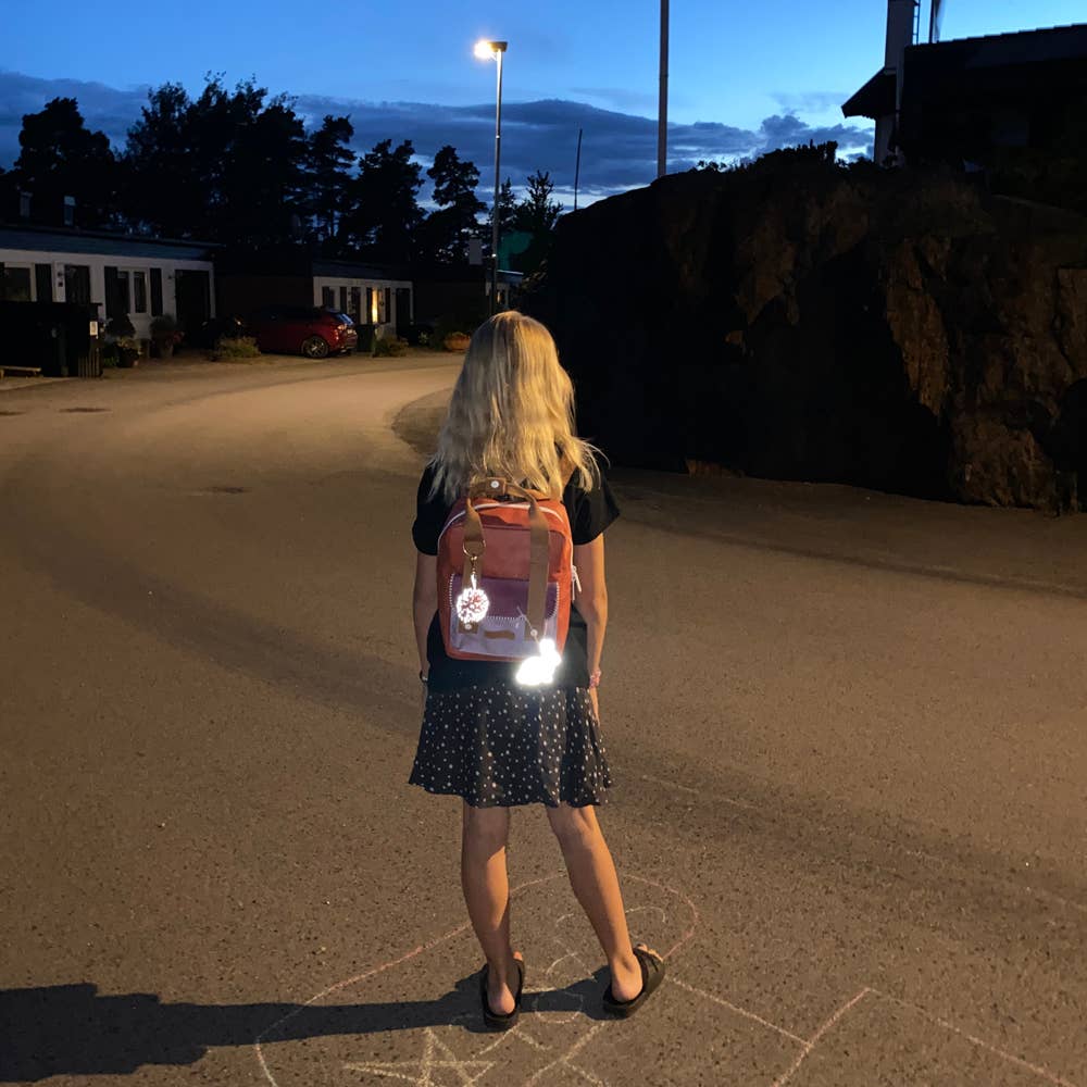 Firefly Reflectors - Reflektor mit lila Blumen