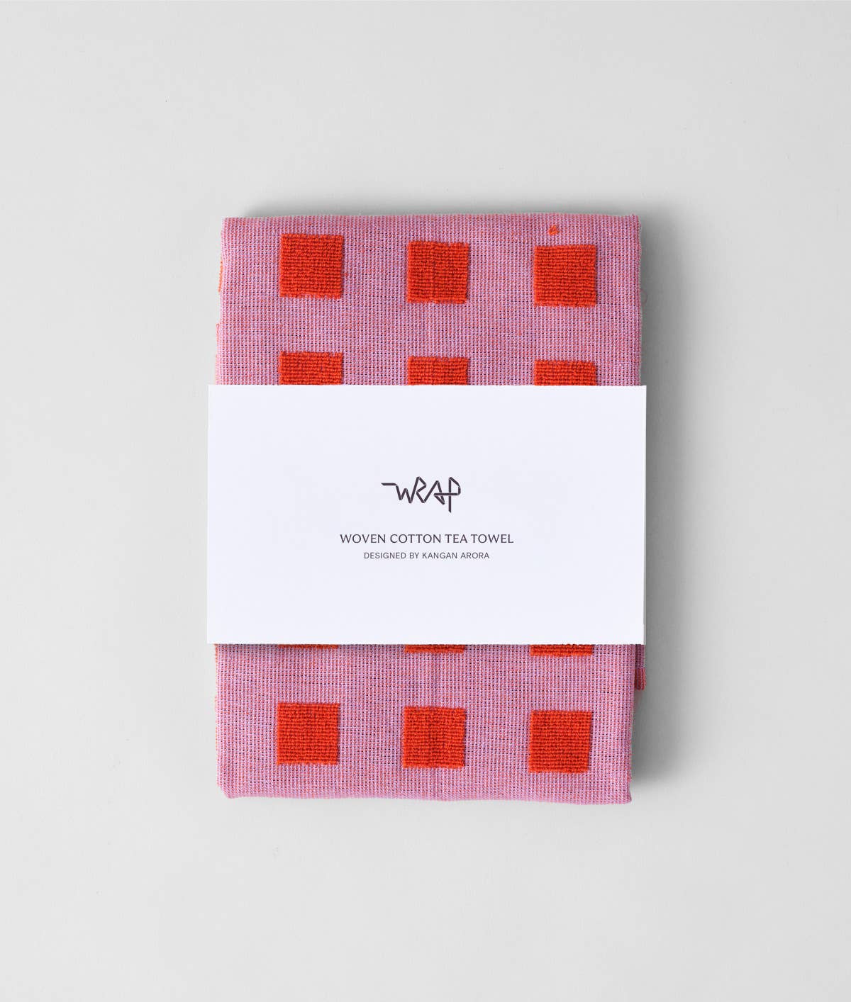 Geschirrtuch „Squares Lila/Warm Red“