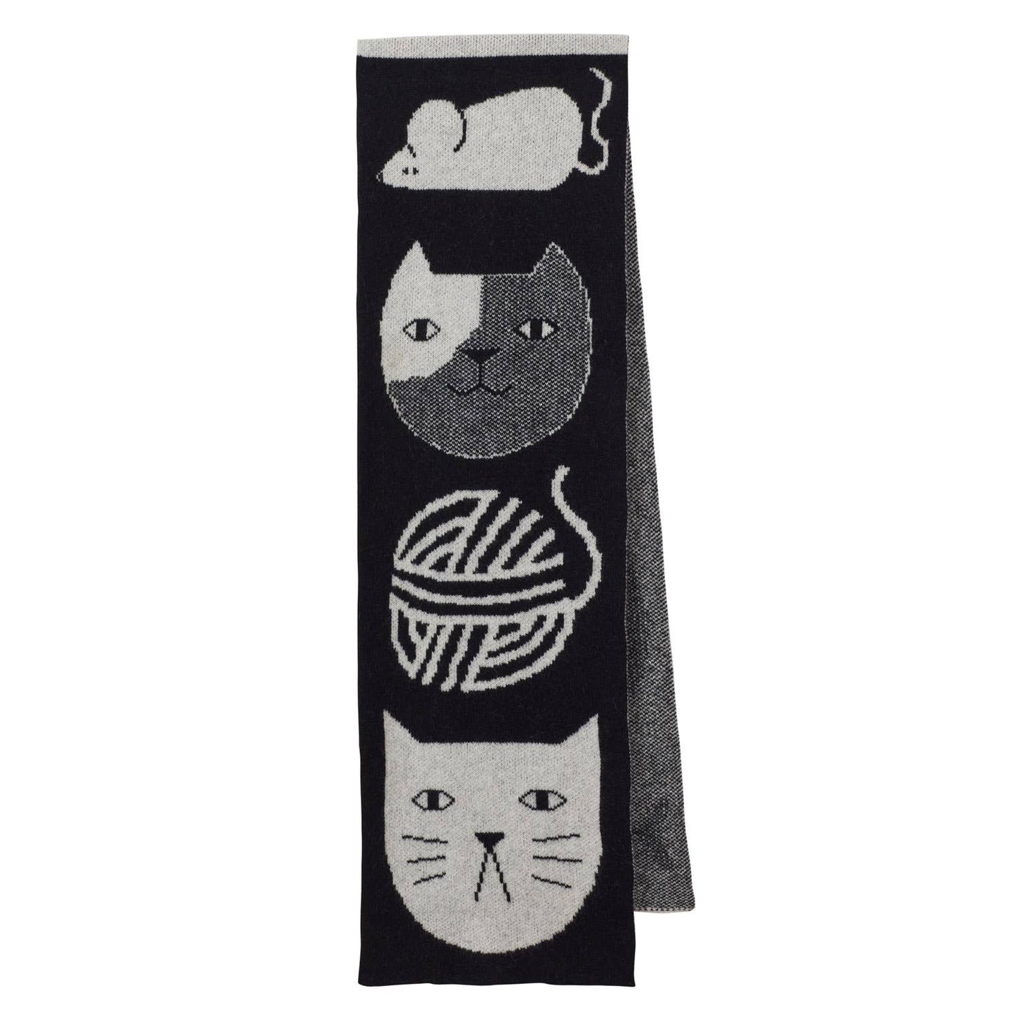 Donna Wilson - Mog Scarf Schwarz/Weiß