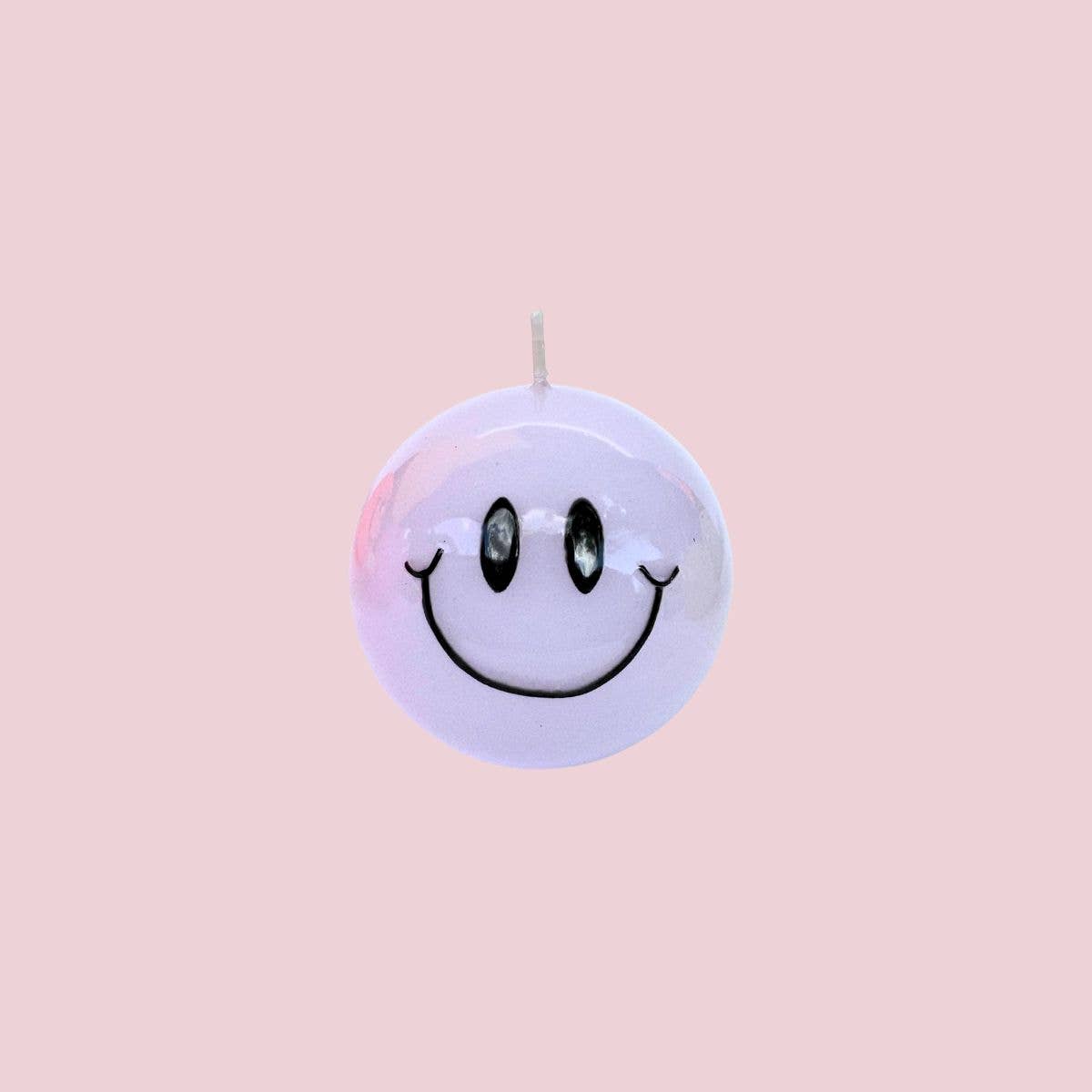 AIFcandles - Smiley Kerze – 7,5 cm - Lila
