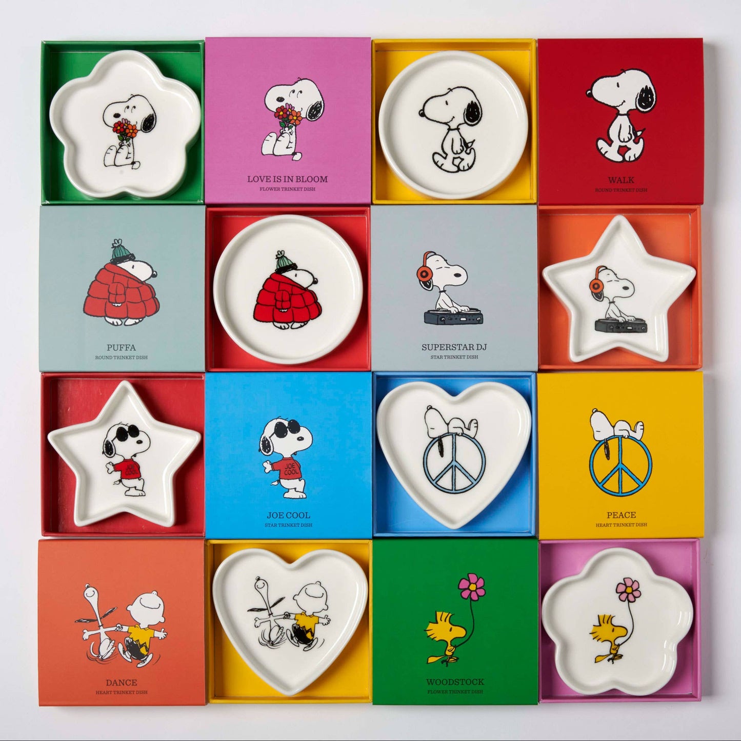 Peanuts Blütenförmige Schmuckschale mit Snoopy und Blumen