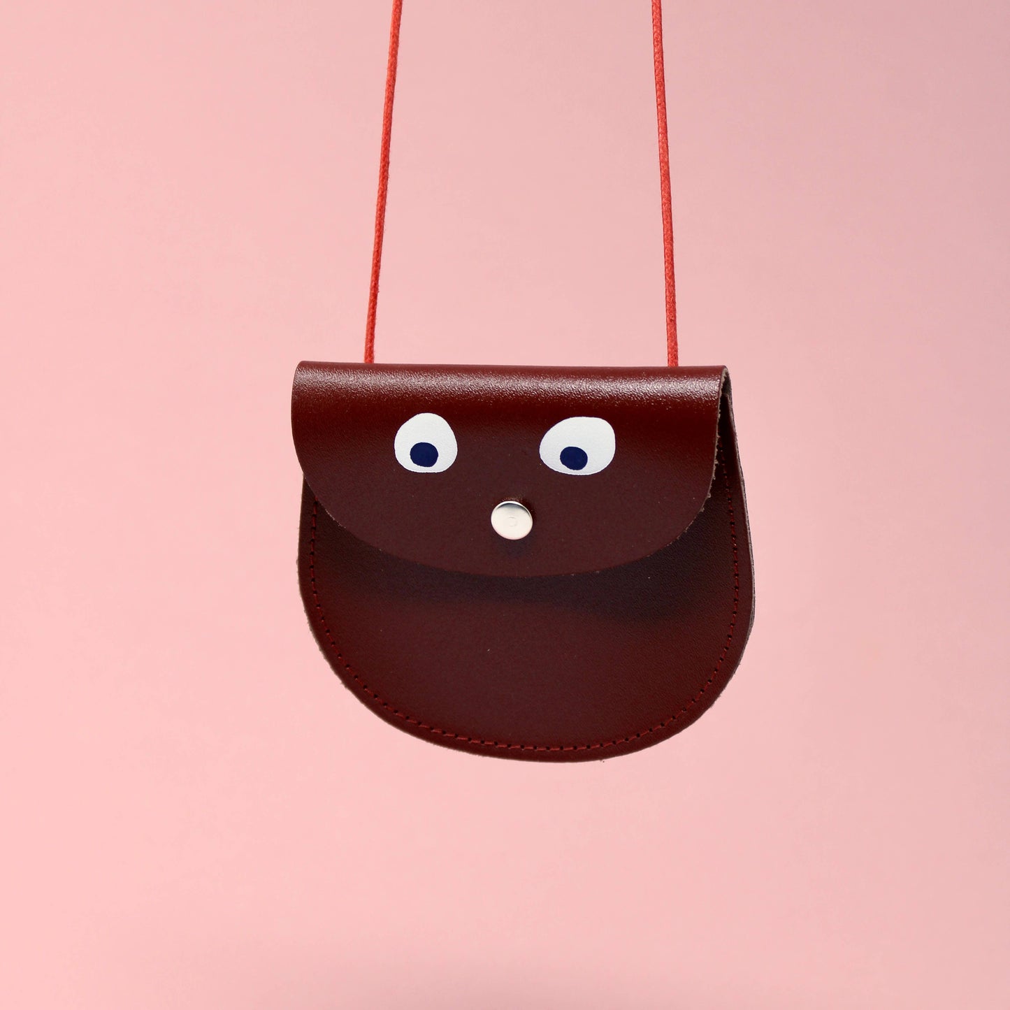Googly Eye String-Geldbörse: Brown