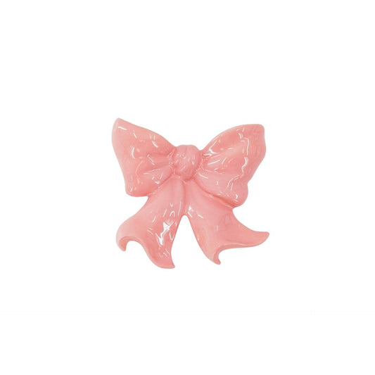 Vase- Wandvase Bogen- Keramik- Rosa- 19x18,5x5,5 cm