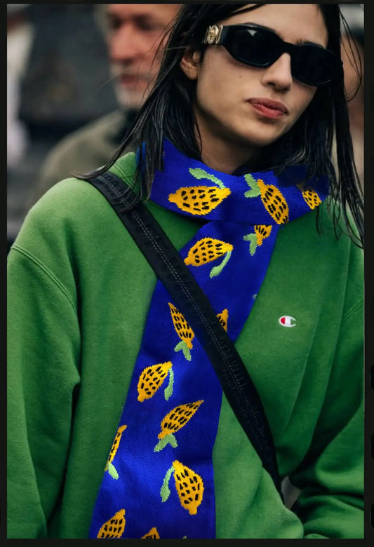 Limonaden-Schal: Blau / Einheitsgröße - Lieferung ab 15. Januar