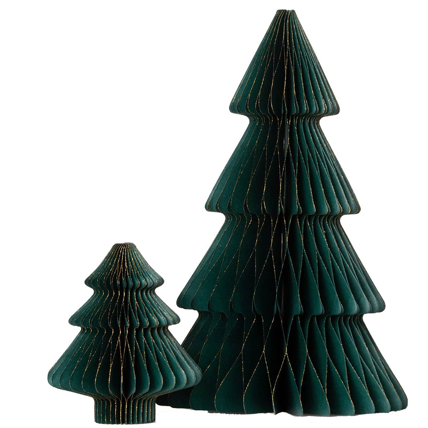 Papier Weihnachtsbaum Tanne Aufsteller groß: Dunkelgrün