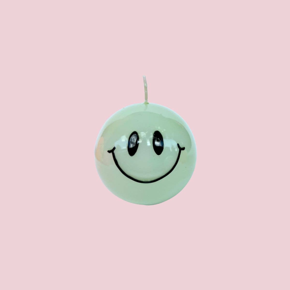 AIFcandles - Smiley Kerze – 7,5 cm - Mintgrün