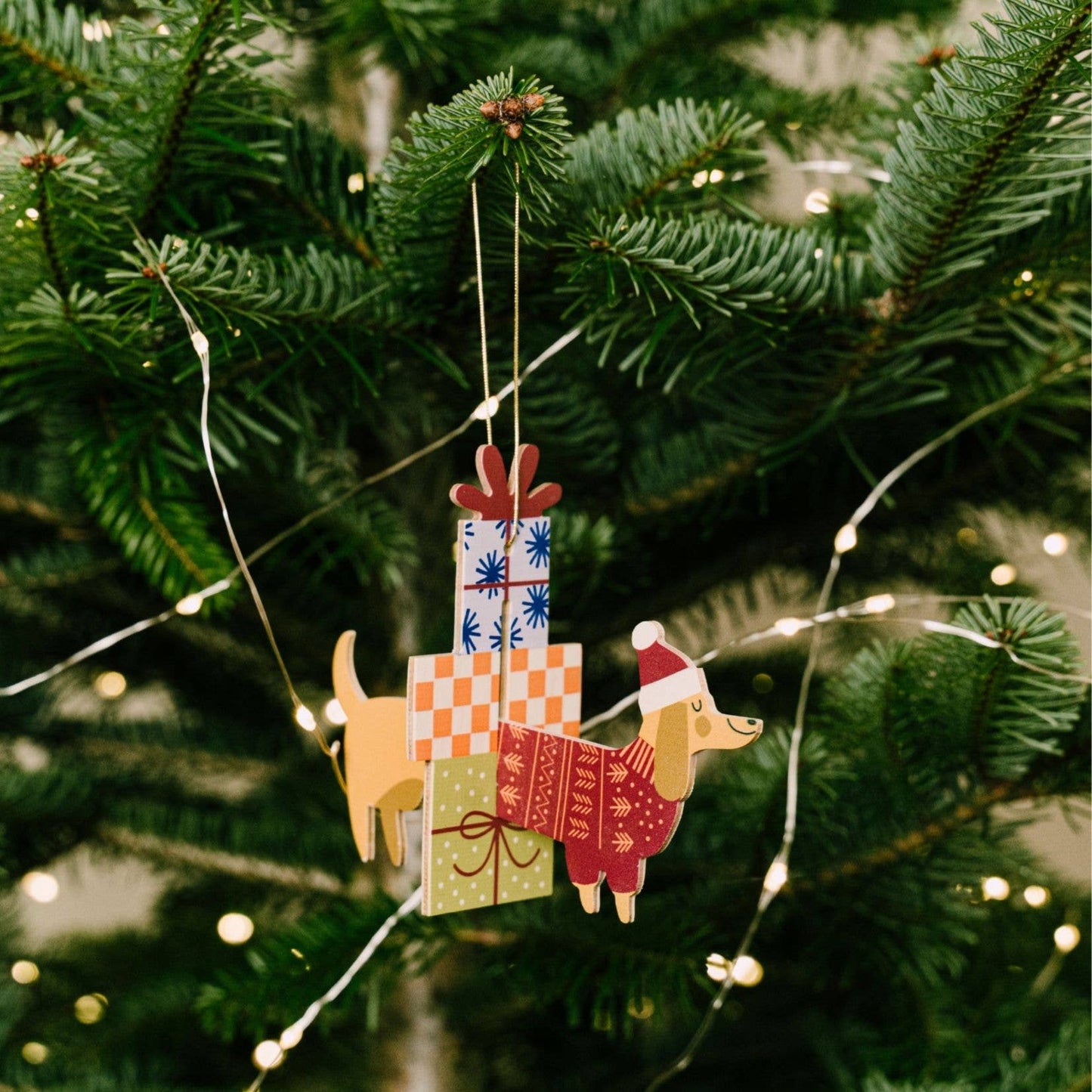 Anhänger Weihnachtshund