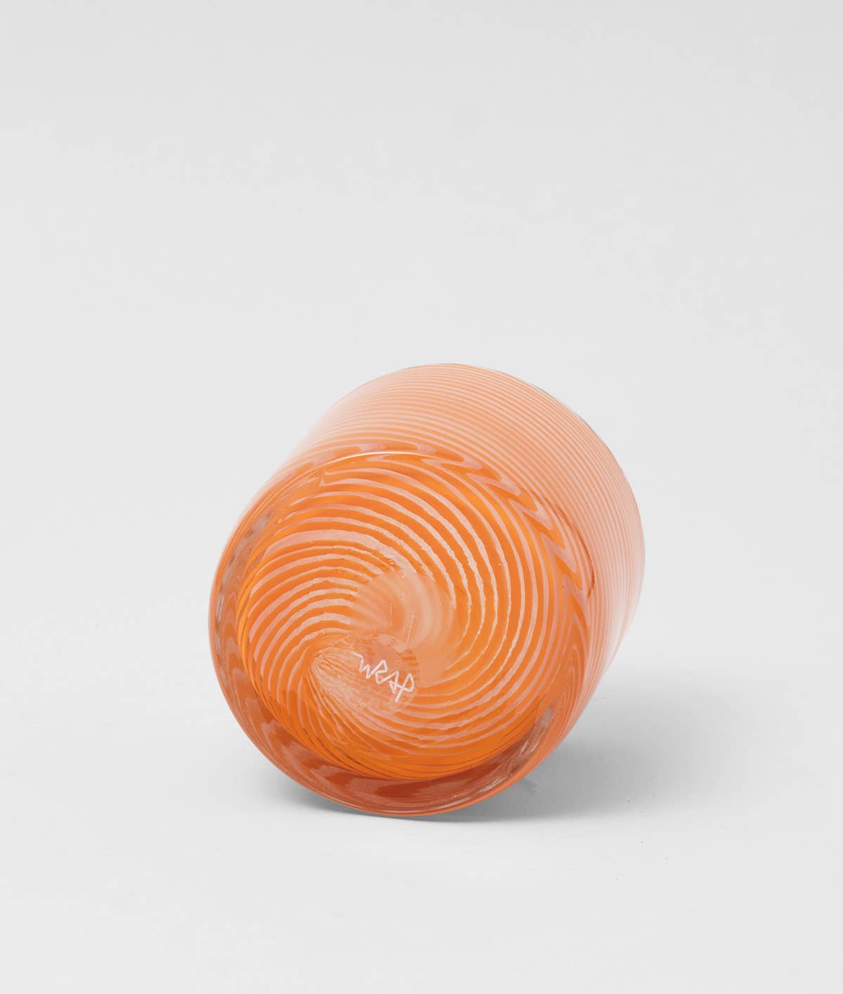 Wrap - Spiralförmiger Glasblumentopf - Gebranntes Orange