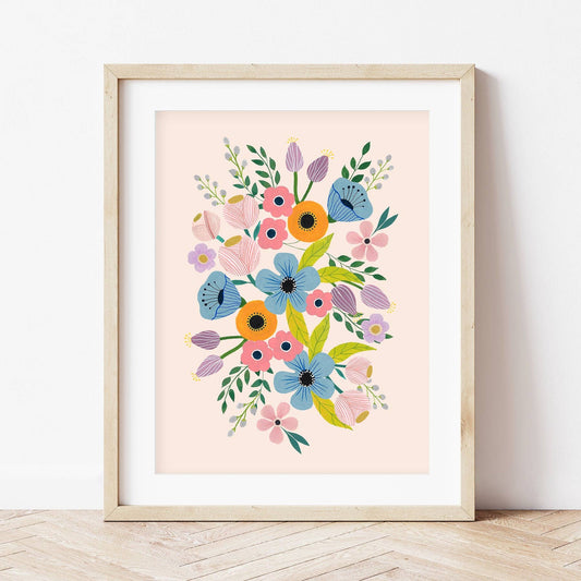 Malen-nach-Zahlen Set – Blumen