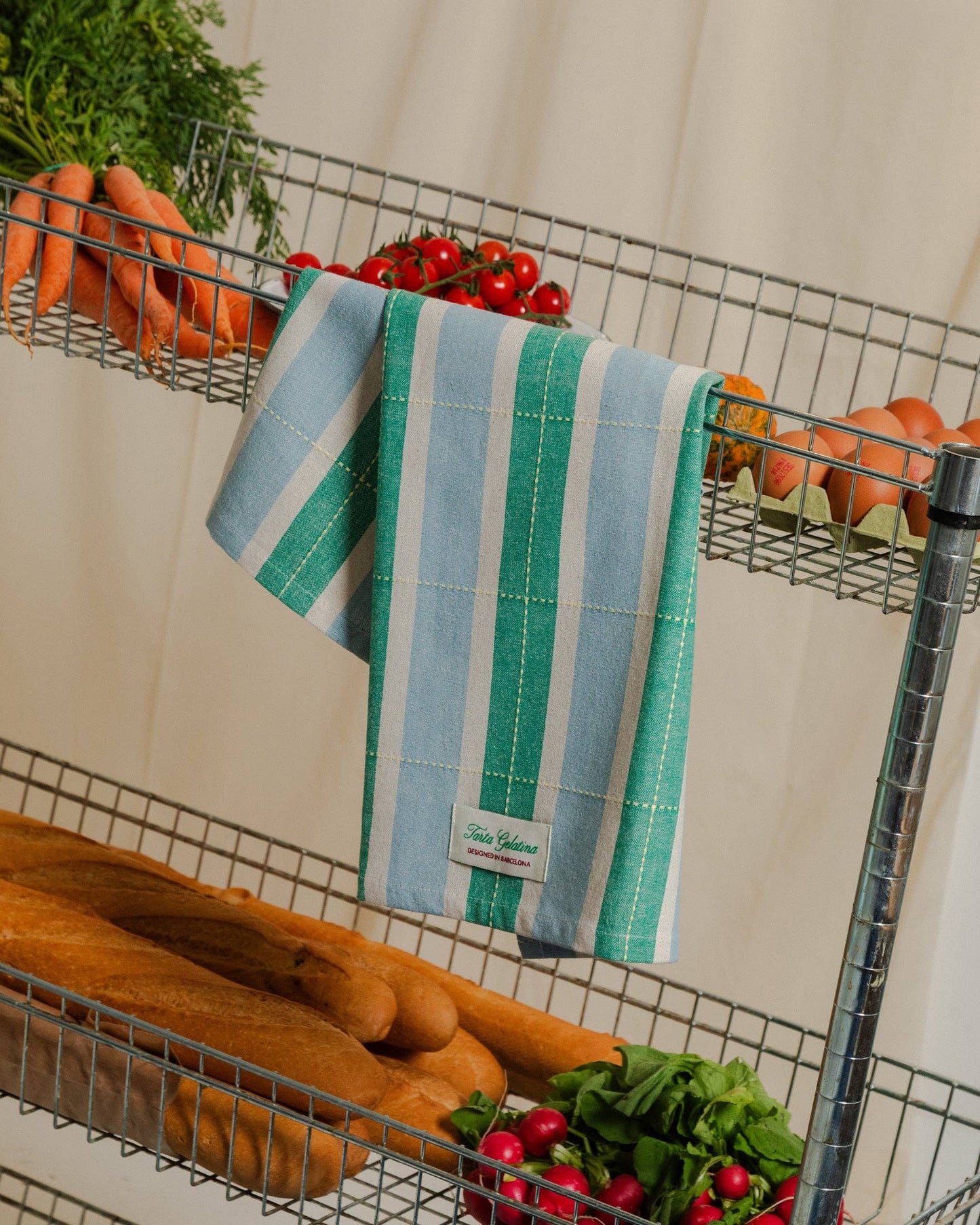 Tarta Gelatina - Gestreiftes Geschirrtuch (2er-Set): Mix 2