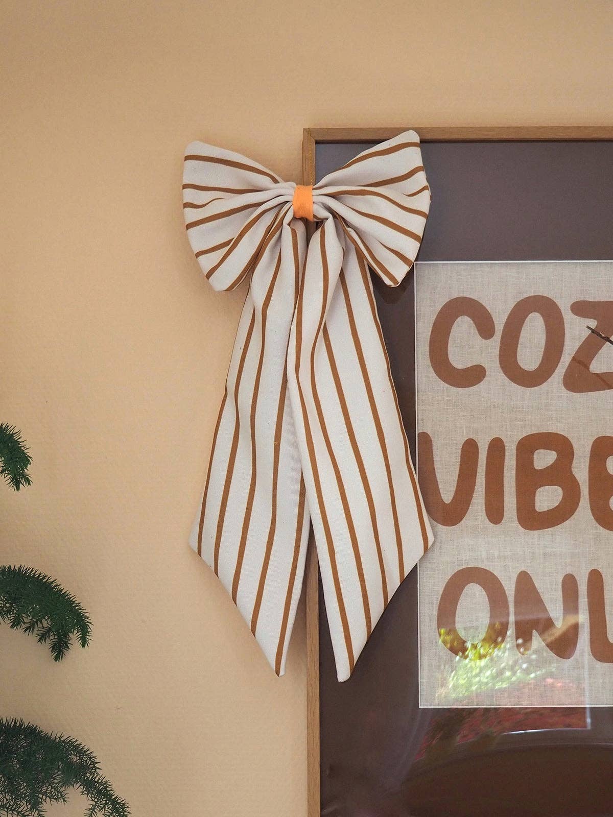 Schleife creme / braun