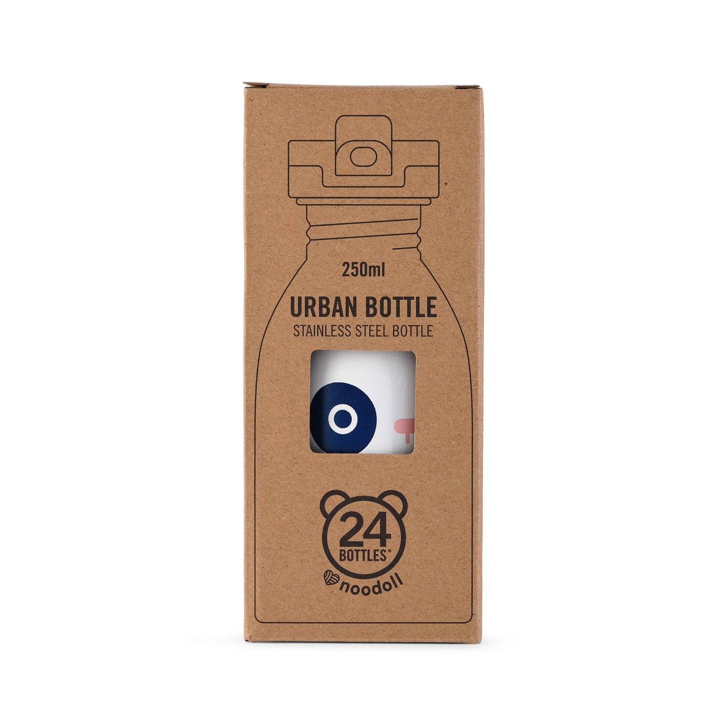 Trinkflasche - Ricebamboo Panda - Blau