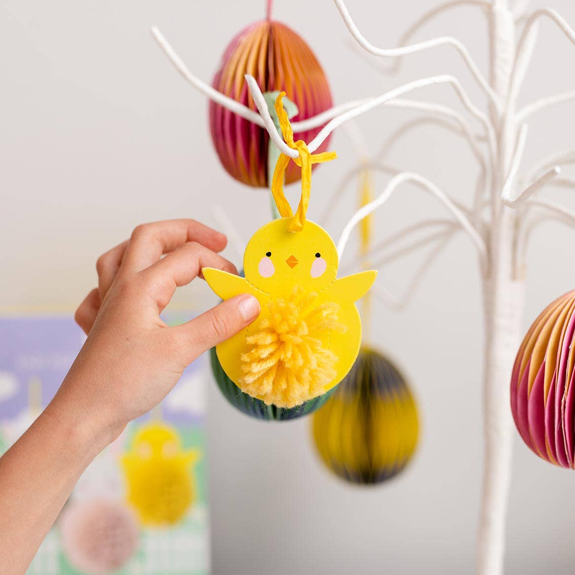 DIY Pompon-Osterdekorationen - 6er-Pack