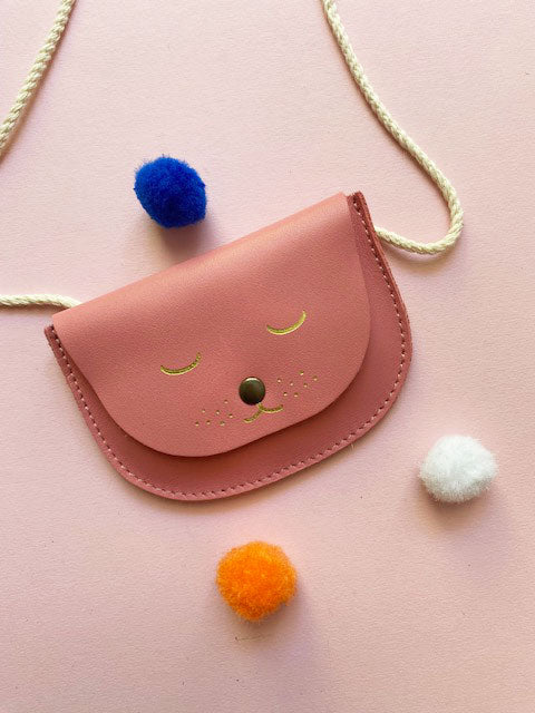 barnabe aime le cafe – Geldbeutel Katze - Flamingo