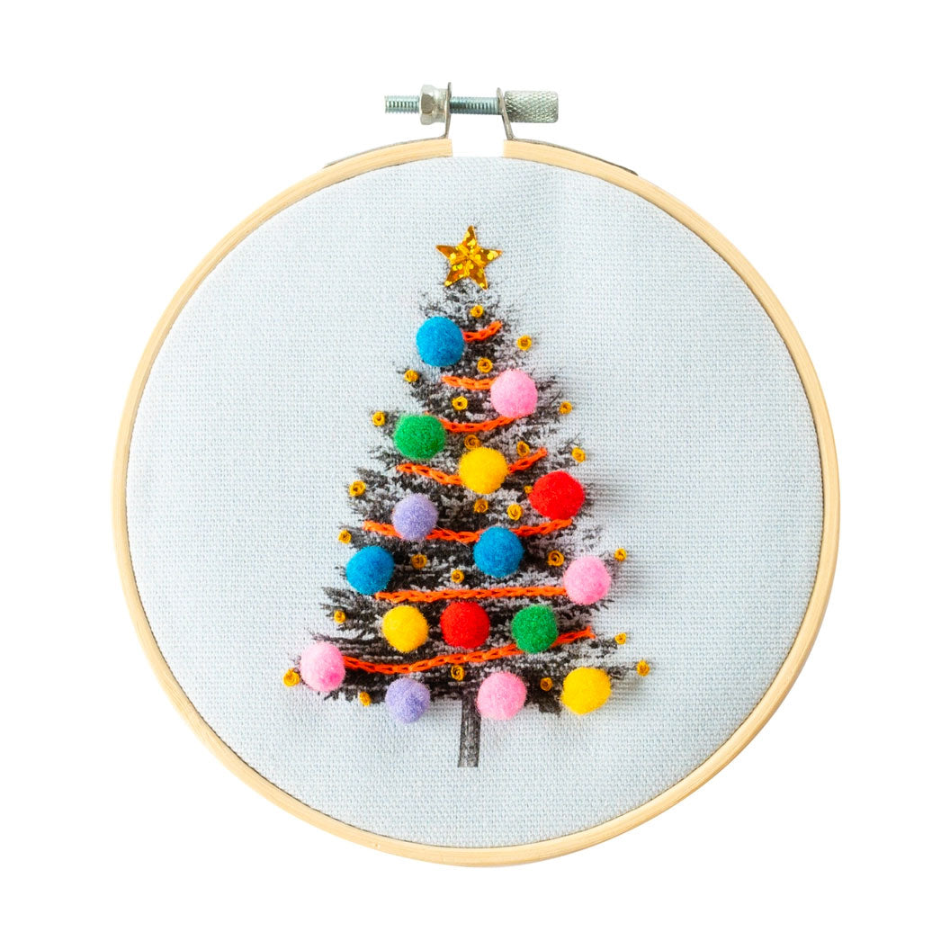 Cotton Clara/ Stickrahmen-Set für Weihnachtsbäume