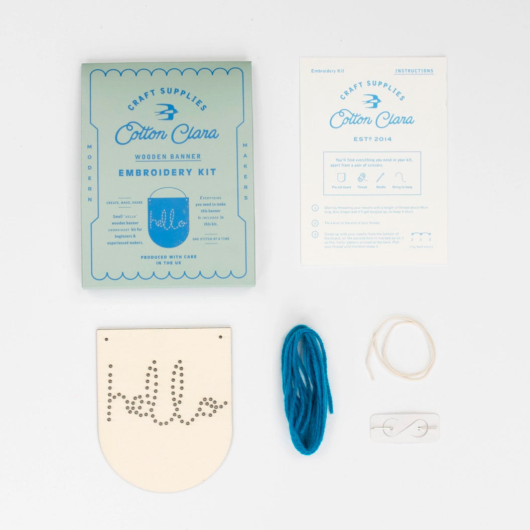 Cotton Clara/ Hello Stickbrett-Set