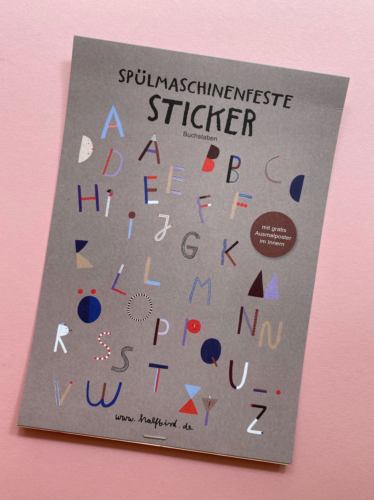 half bird – spülmaschinenfeste Aufkleber "ABC"