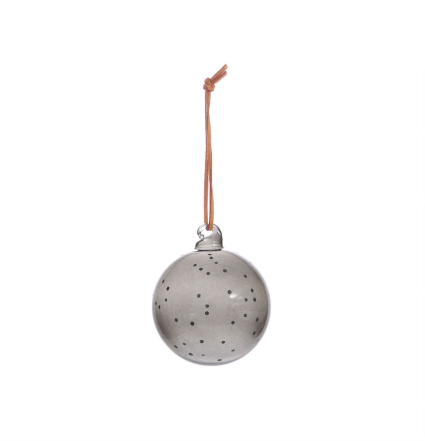 OYOY - Weihnachtskugel "smoke" Punkte