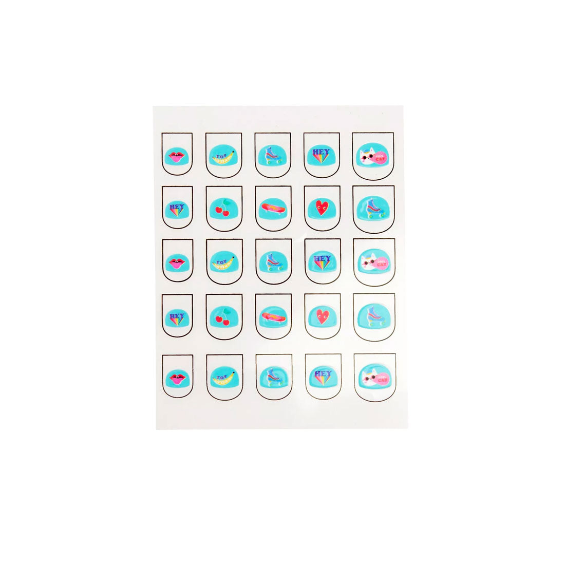 Rex London - Nail Sticker - Top Banana (25er Set)