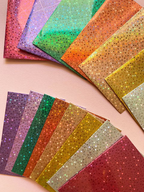 Rico - Kartenset Sterne/holo, rainbow