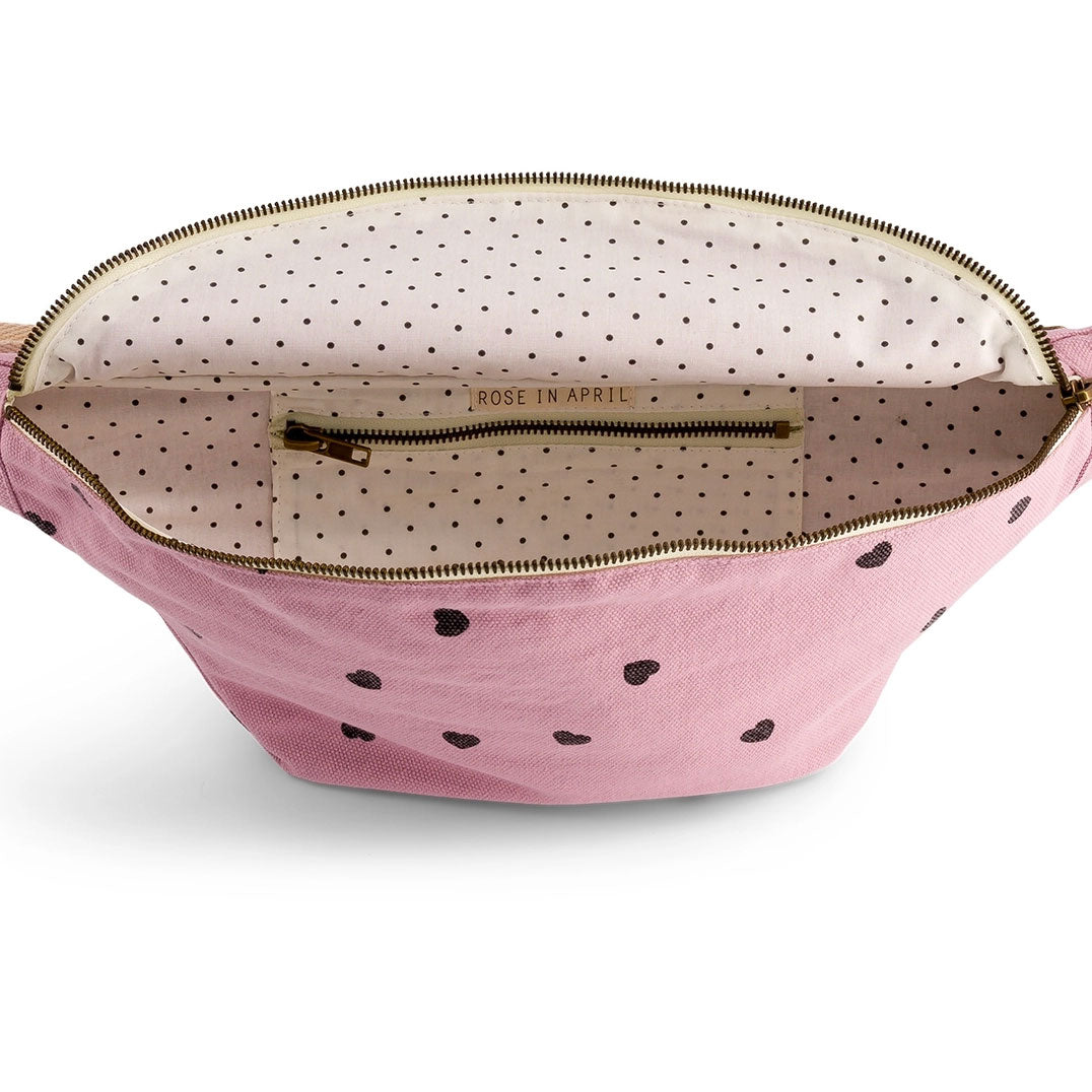 Rose in April – Bum Bag, Herzen rosa