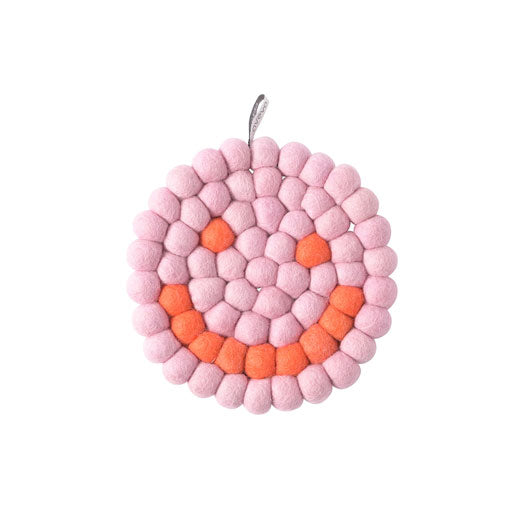 Untersetzer - Smiley - Erdbeere