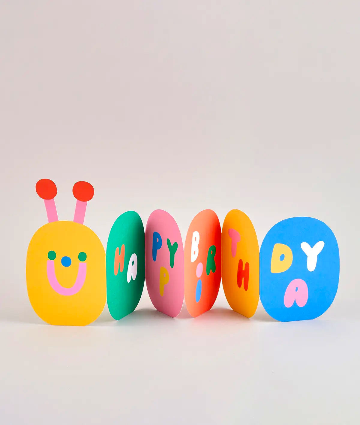 wrap - Ausklappbare Geburtstagskarte für Kinder „Caterpillar“