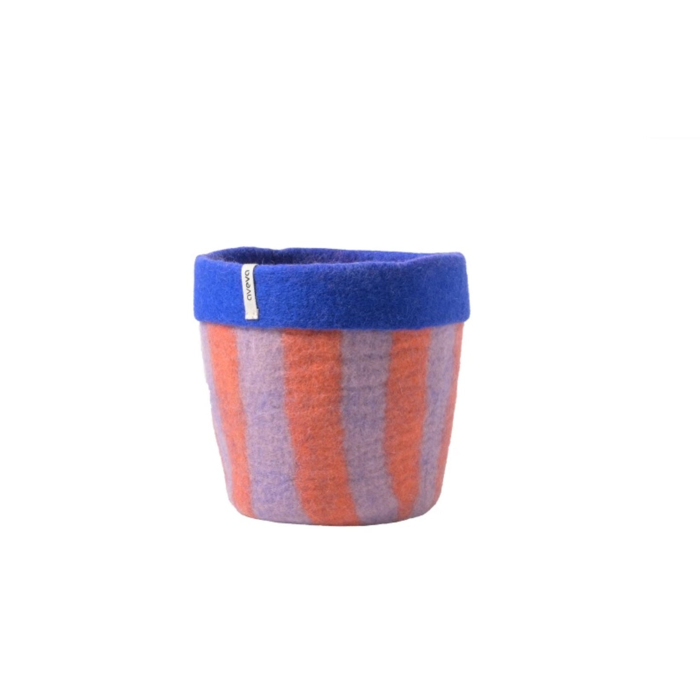 aveva - Blumentopf - gestreift (blau/orange)
