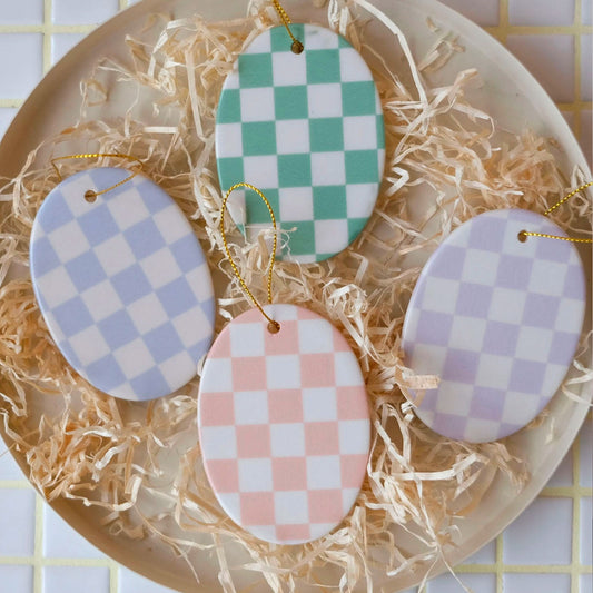 coopz - Keramik Anhänger - oval - grün