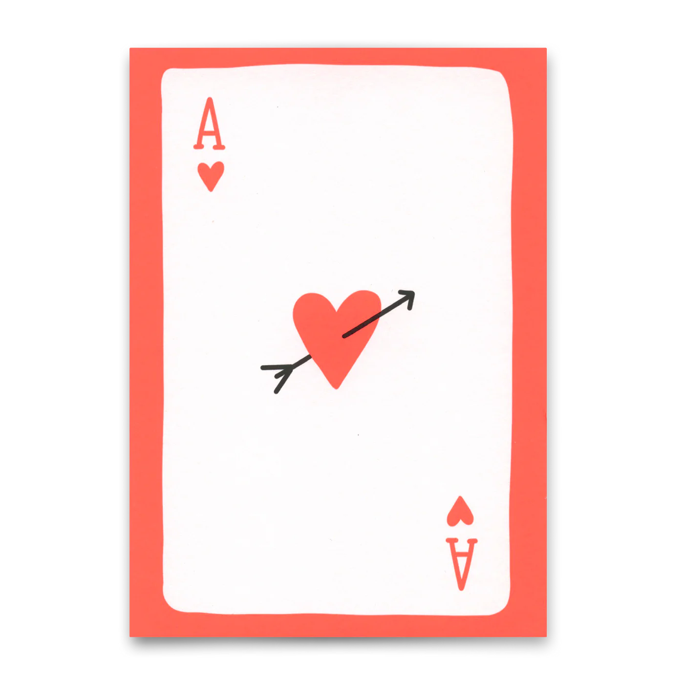 Postkarte "Ace of hearts ..."
