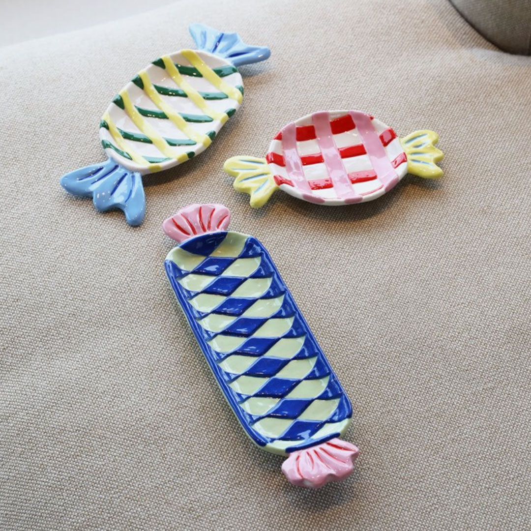 &Klevering - Süßigkeitenplatte blau