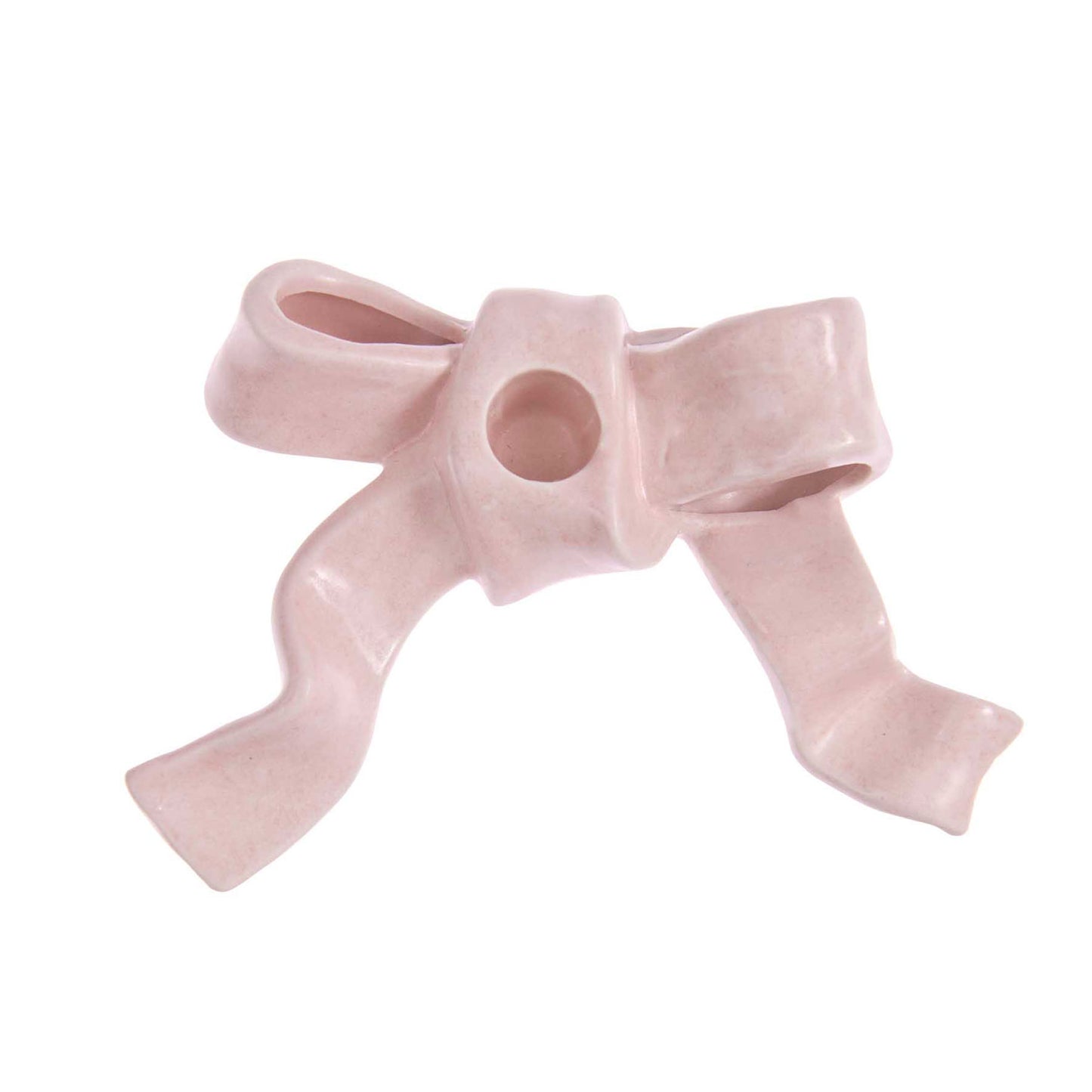 Kerzenhalter Schleife, Rosa - groß
