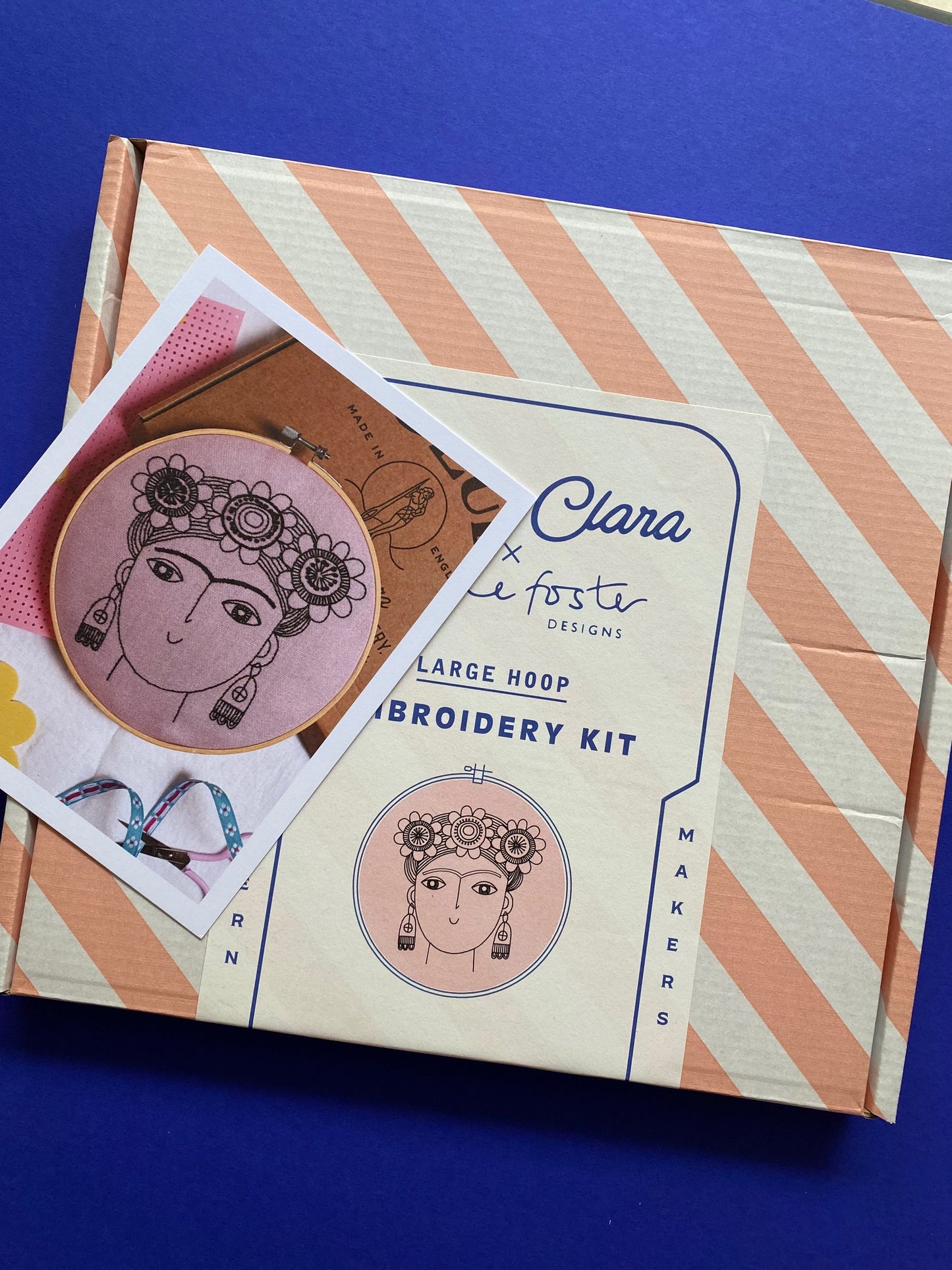 Cotton Clara/ Stickreifen-Set, inspiriert von Frida Kahlo