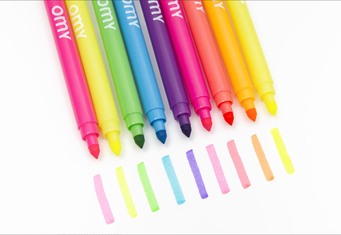 Omy – Neon Filzstifte mit Doppelspitze