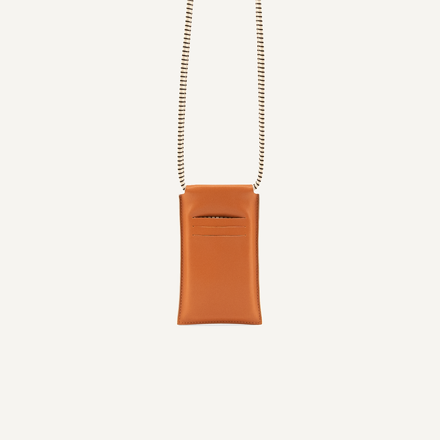 Sticky Lemon – Handytasche, XL, croissant brown + paris green
