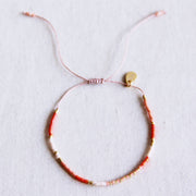 Miyuki-Armband in Nude, Orange und Lachs