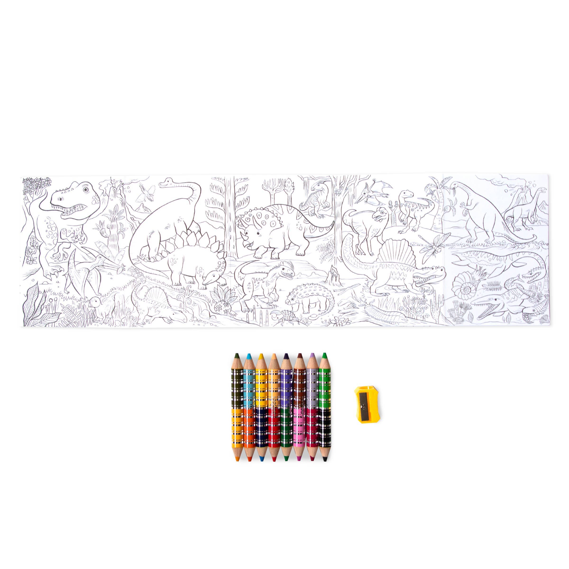 Mini-Wandmaler-Set mit Dinosaurier-Biggie-Bleistiften zum Ausklappen