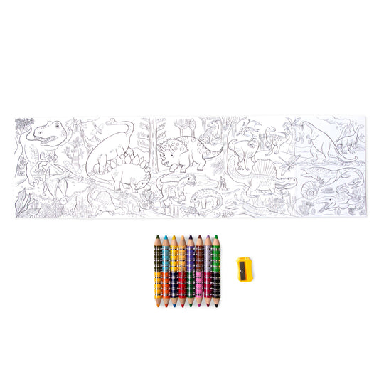 Mini-Wandmaler-Set mit Dinosaurier-Biggie-Bleistiften zum Ausklappen