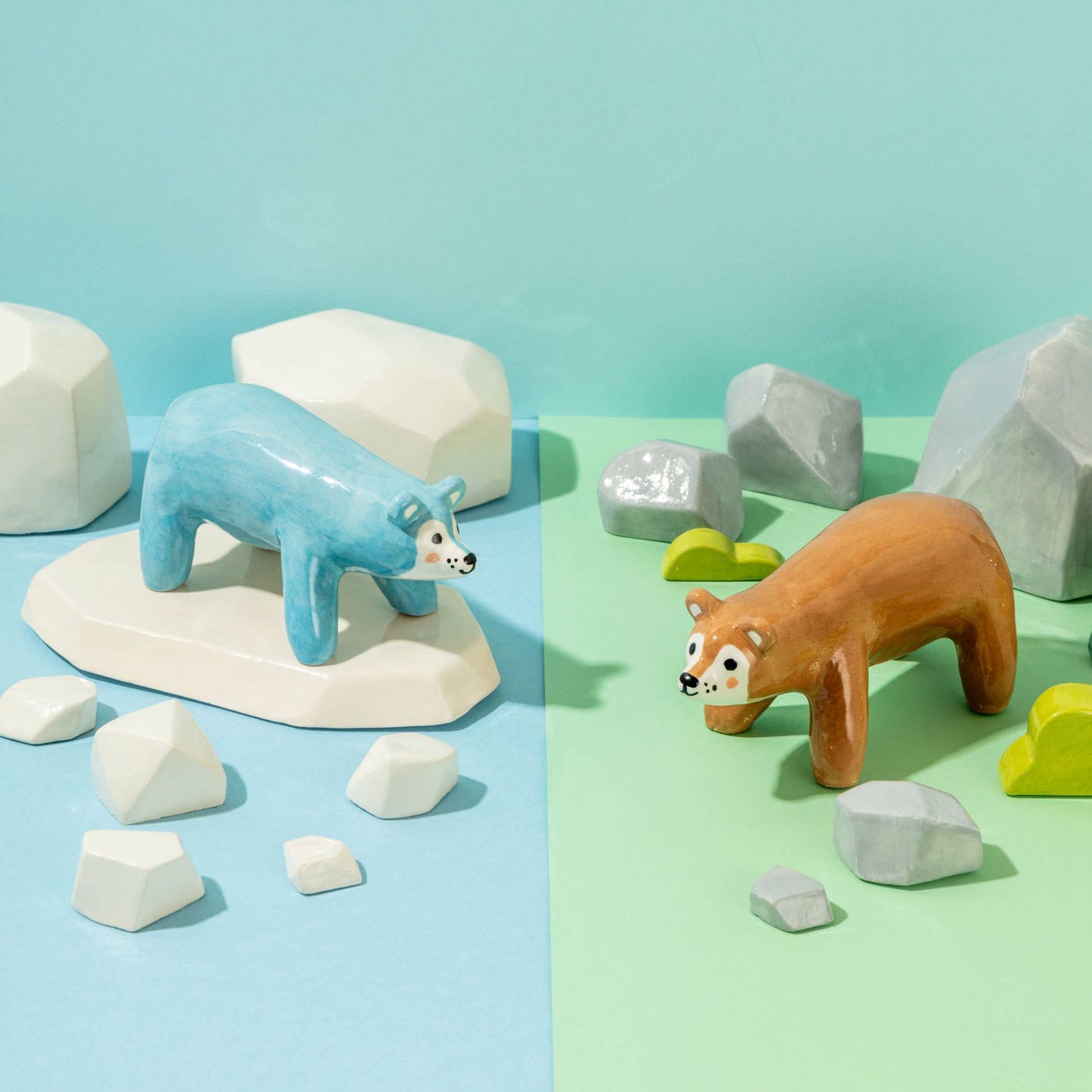 Ana Seixas - Blauer Bär / Keramikstück