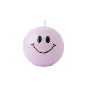 Smiley-Kerze – Lila