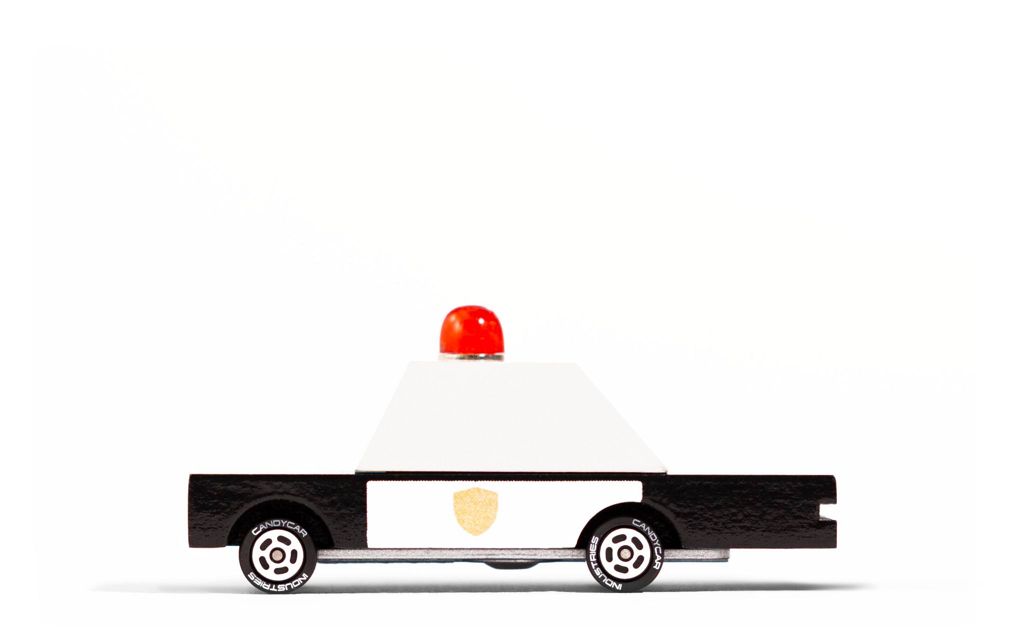 Candylab - Spielzeug-Polizeiauto aus Holz, 8,9 cm lang