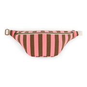 Rose in April - Bum Bag STREIFEN FUNKY PINK / OLIVE