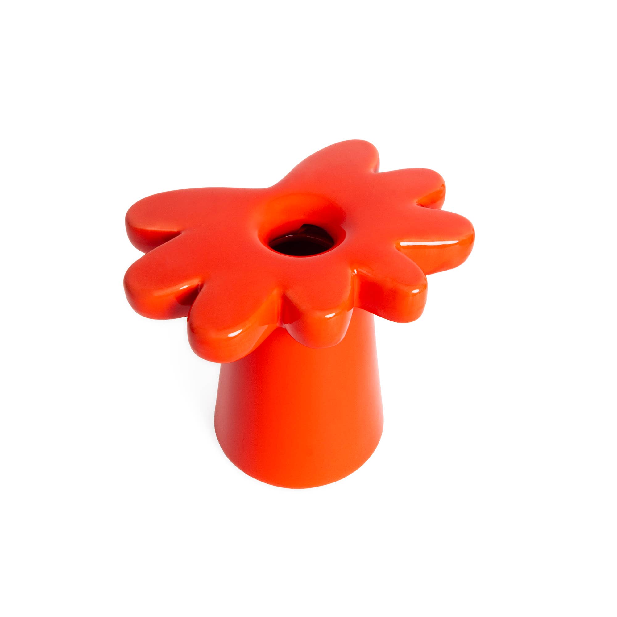 Vase Gänseblümchen - rot/orange