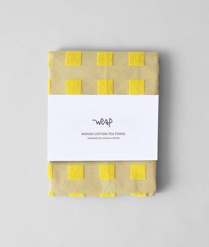 Geschirrtuch „Squares Oat/Yellow“