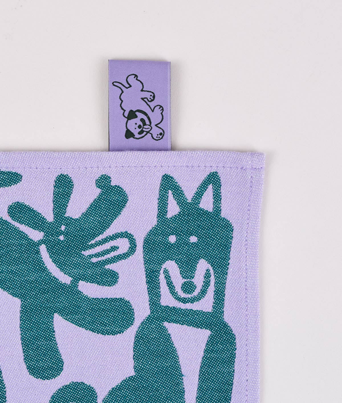 Wrap - Geschirrtuch „Dogs Day Out Lila/Grün“