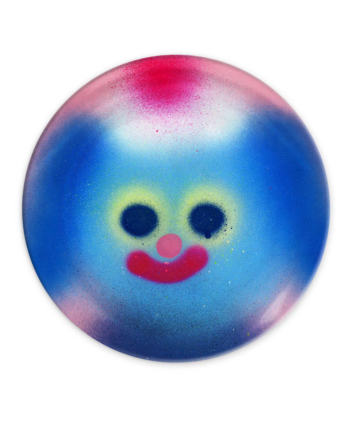 Blauer Melamin-Teller x Jon Burgerman