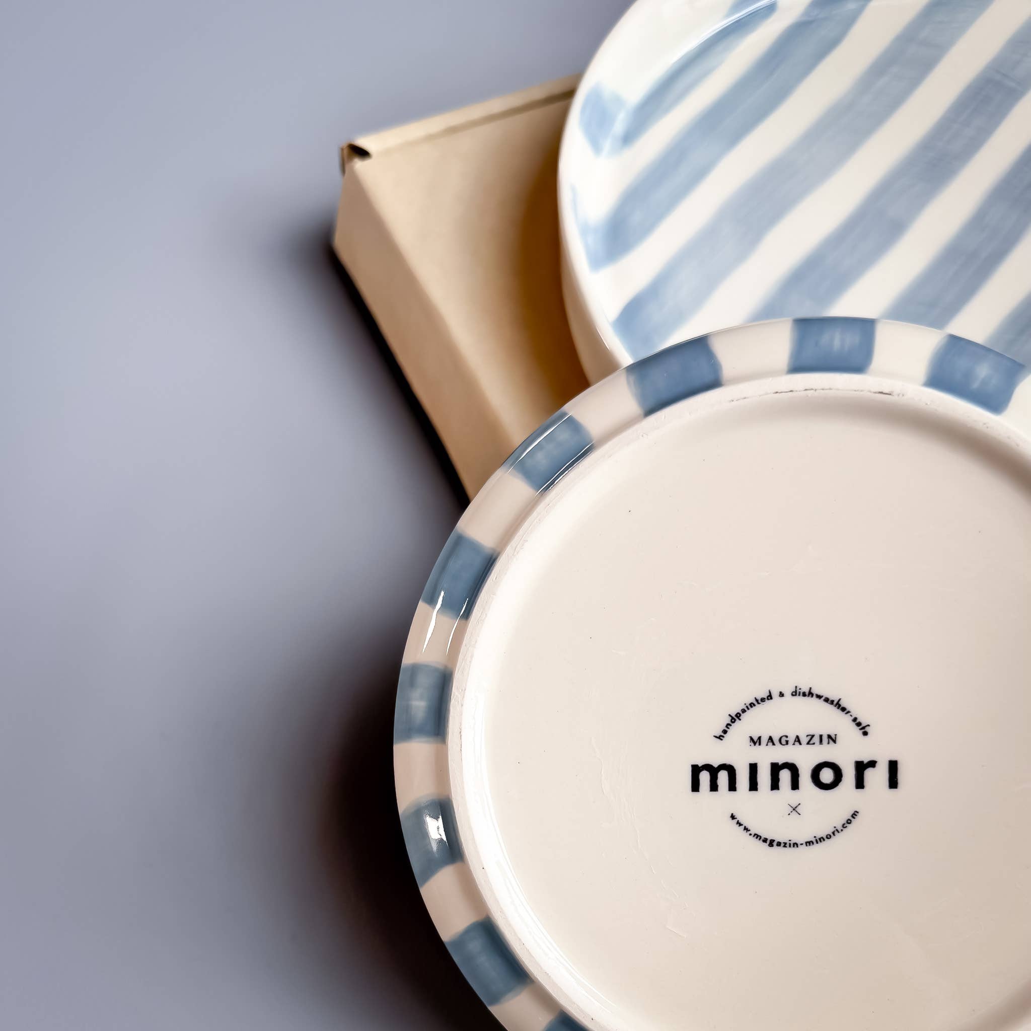 Magazin Minori - Schale Stripes - morning azzurro