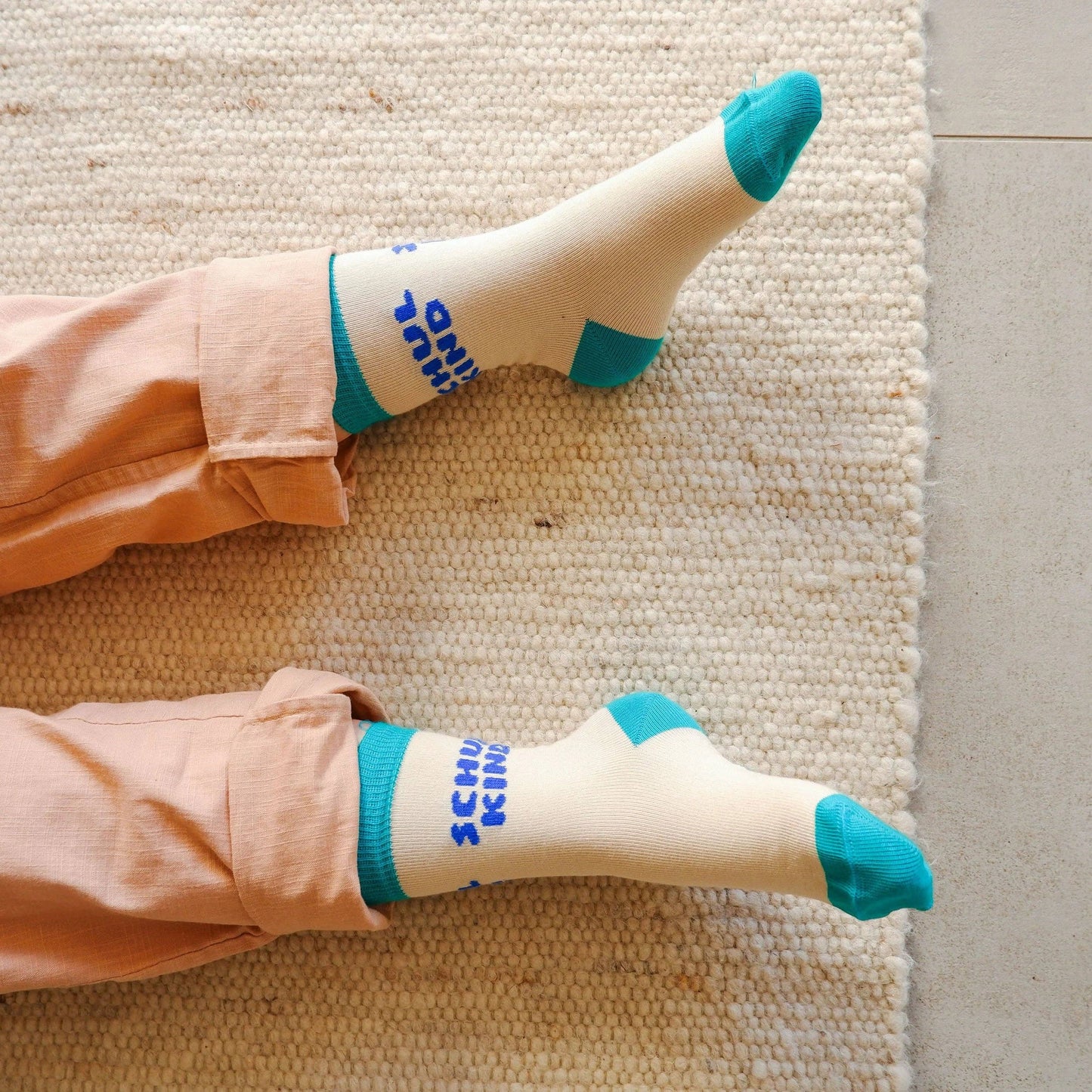 tinyday - Schulkind-Socken | türkis/Blau / Größe 31–34