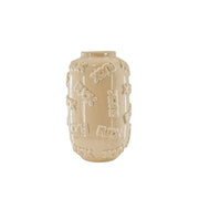 Vase „FUCK“ aus Keramik – Beige